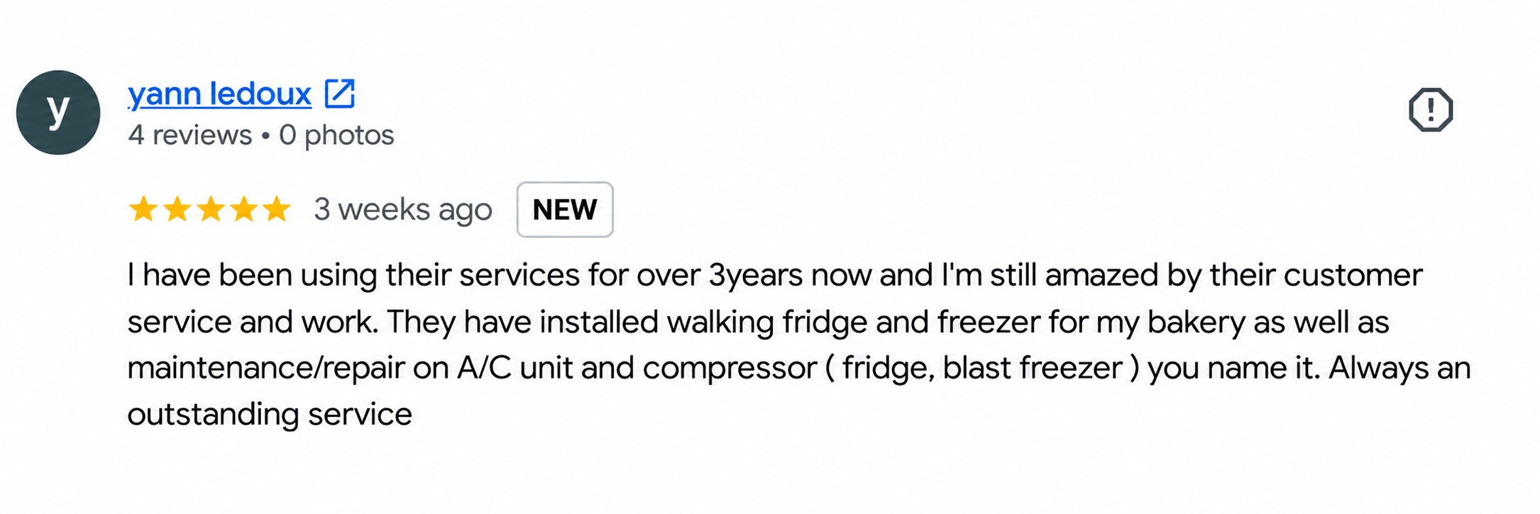 Google review screenshot